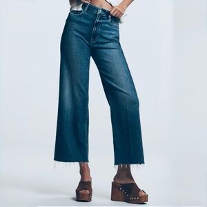 PAIGE Anessa High-Rise Crop Wide Leg Jeans NWT